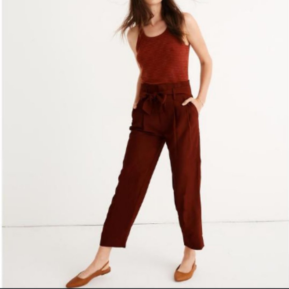 NWT Madewell drapey paperbag pants 00